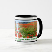Mug Champ de pavot avec versets bibliques (Devant droit)