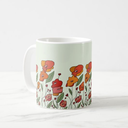 Mug Champ de pavot de Filigranes  (Devant gauche)