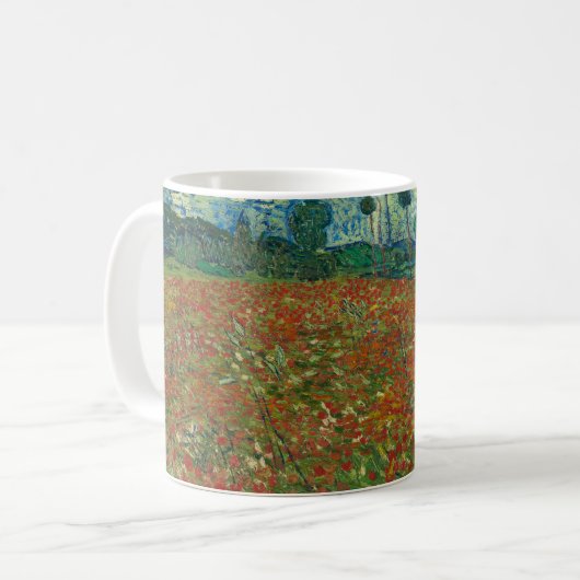 Mug Champ de pavot - Vincent van Gogh (Devant gauche)