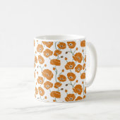 Mug Champ de pavots orange (Devant droit)
