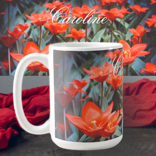 Mug Champ de tulipe rouge