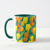 Mug Champ de tulipes orange et jaune (Gauche)