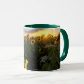 Mug Champ des tournesols de floraison (Devant droit)