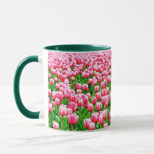 Mug Champ des tulipes roses (Gauche)