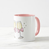 Mug Champagne avec rubans à Cheers (Devant droit)