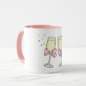 Mug Champagne avec rubans à Cheers (Devant gauche)