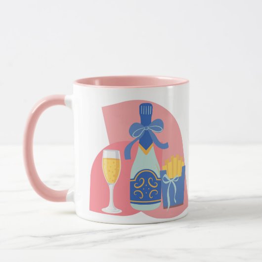Mug Champagne et frites (Gauche)