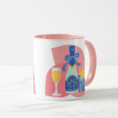 Mug Champagne et frites (Devant droit)