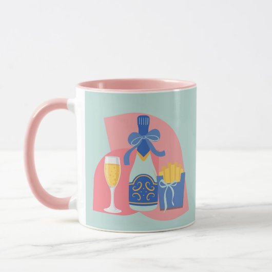 Mug Champagne et Frites Bougie (Gauche)
