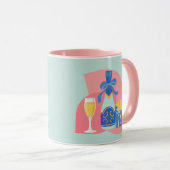 Mug Champagne et Frites Bougie (Devant droit)