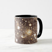 Mug - Champagne Gold Celestial Moon (Devant droit)