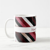 Mug Champagne Rose Bourgogne Noir Rayures (Gauche)