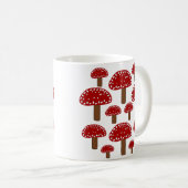 Mug Champignon de la forêt de Toadstool Rouge (Devant droit)