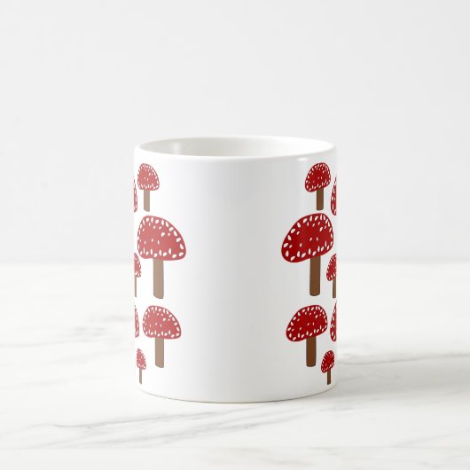 Mug Champignon de la forêt de Toadstool Rouge (Centre)