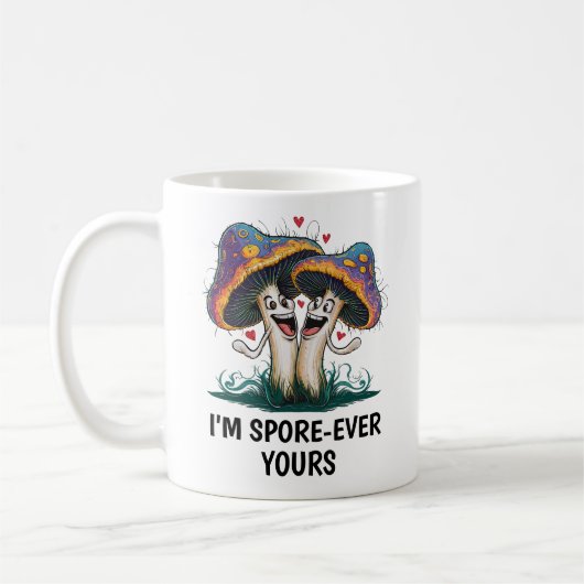 Mug Champignon drôle (Gauche)