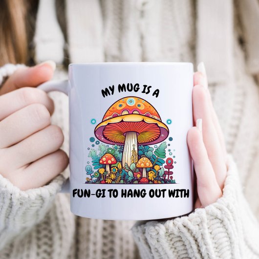 Mug Champignon Drôle de Fungi Café