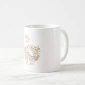 Mug Champignon vintage (Devant droit)