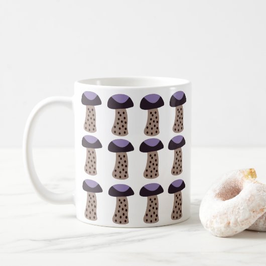Mug Champignon Violet (Avec donut)
