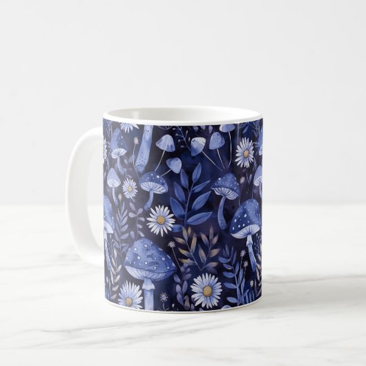 Mug Champignons bleus (Devant gauche)