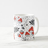 Mug Champignons champignon : Nature Line Art (Devant droit)