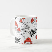 Mug Champignons champignon : Nature Line Art (Devant gauche)
