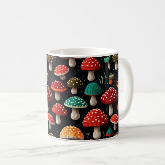 Mug Champignons colorés (Devant droit)
