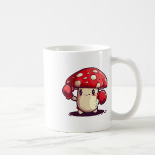 Mug Champignons Courageux Avec Gants De Boxe Pour Fung