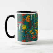 Mug Champignons d'automne, feuilles, noix et baies sur (Gauche)