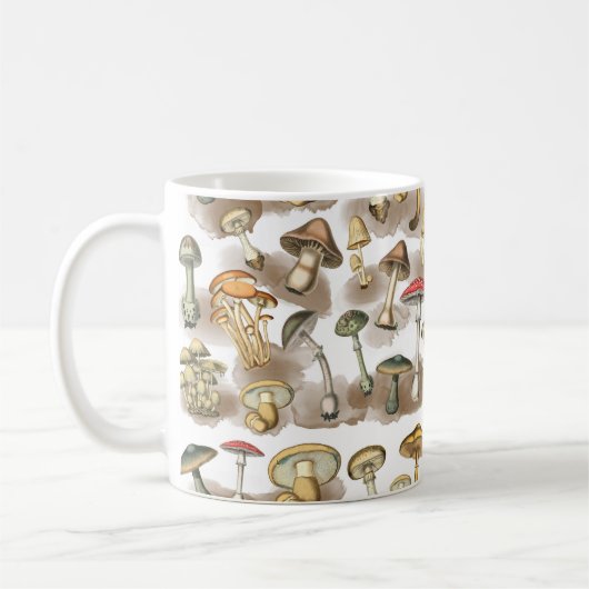 Mug Champignons de forêt vintage (Gauche)