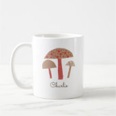 Mug Champignons du Moyen-siècle rétro mignons d'inspir (Gauche)