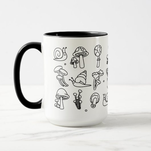 Mug Champignons et escargots (Gauche)