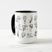 Mug Champignons et escargots (Devant gauche)