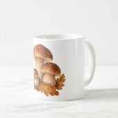 Mug Champignons et feuilles de chêne tombées (Devant droit)