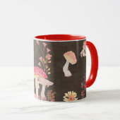 Mug Champignons et fleurs sauvages (Devant droit)