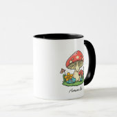 Mug Champignons et grenouilles mignons et magiques | N (Devant droit)