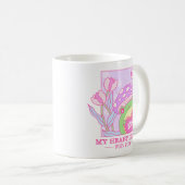 Mug Champignons et grenouilles mignons - My Heart Leap (Devant droit)