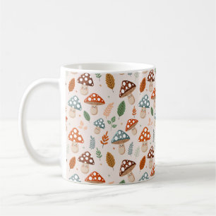 Mug Champignons, Feuillage d'automne, Nature Patten
