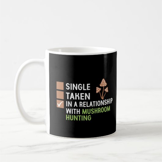 Mug Champignons magiques Chasse Champignons amusants (Gauche)
