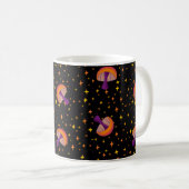 Mug Champignons magiques d'automne_noir (Devant droit)
