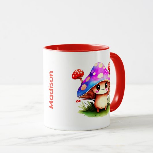 Mug Champignons mignons (Devant droit)