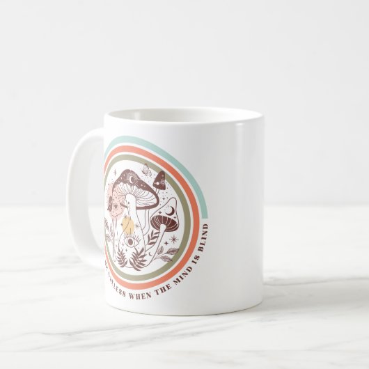 Mug Champignons mystiques Boho (Devant gauche)