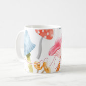 Mug Champignons Pastel Aquarelle (Devant gauche)