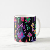 Mug Champignons psychédéliques Motif des couleurs arc- (Devant droit)
