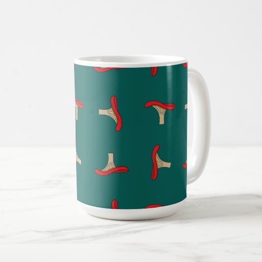 Mug Champignons rouges caricaturés (Devant droit)