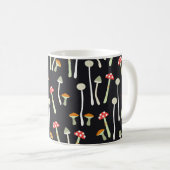Mug Champignons vintages d'automne design motif. (Devant droit)