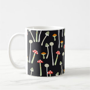 Mug Champignons vintages d'automne design motif.