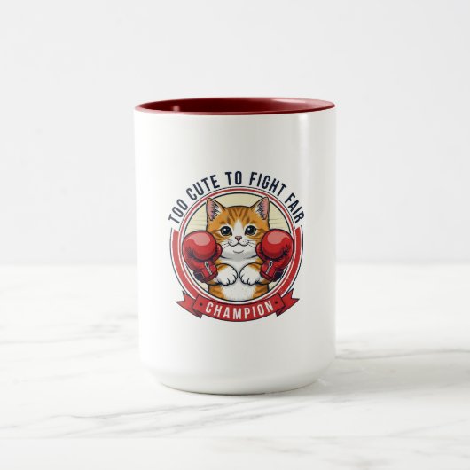 Mug Champion Chat Coléreux Mignon (Centre)