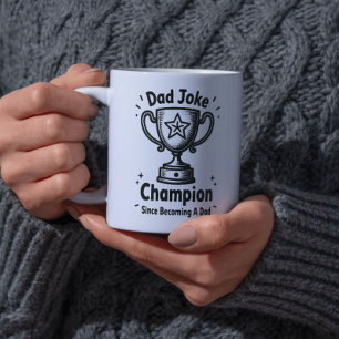 Mug Champion de blagues de papa depuis qu'il est deven