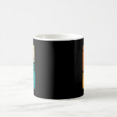 Mug Champion de boxe Silhouette Retro Style Art (Centre)