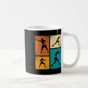 Mug Champion de boxe Silhouette Retro Style Art